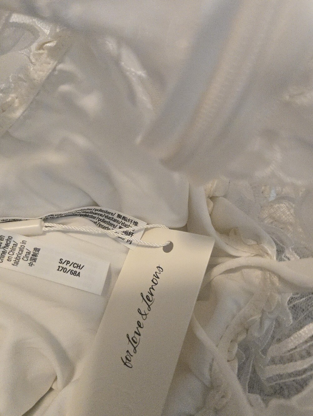 For Love & Lemons White "Blushing Blooms" Corset Satin Mini Skirt Skort - Size S - Picture 7 of 10